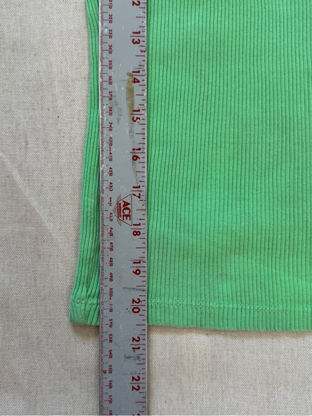 Green Gap Ribbed Tank - Picture 5 of 5